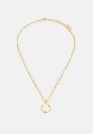 CHUNKY RIDGE COIN NECKLACE - Necklace - pale gold-coloured