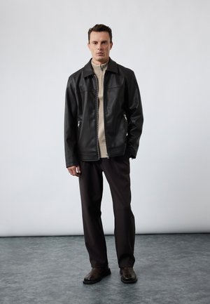 Kunstlederjacke - black
