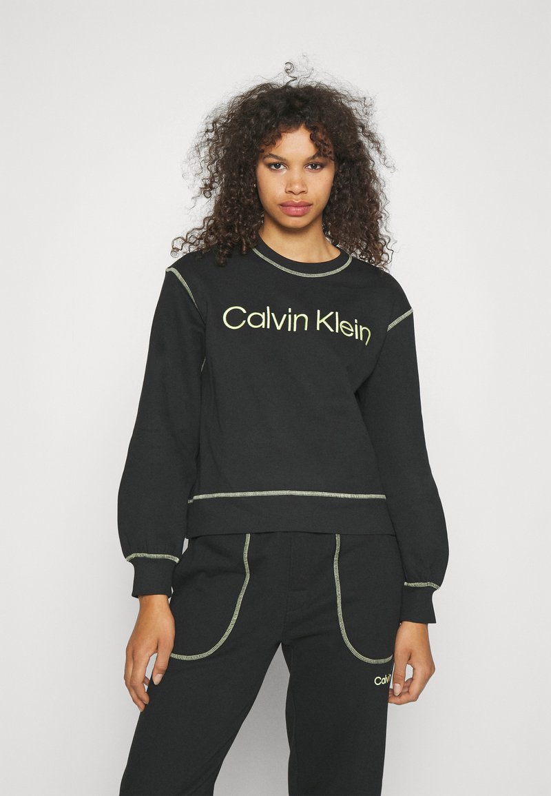 Calvin Klein Underwear SWEATSHIRT FUTURE SHIFT LW - Sportska majica - black/sunny