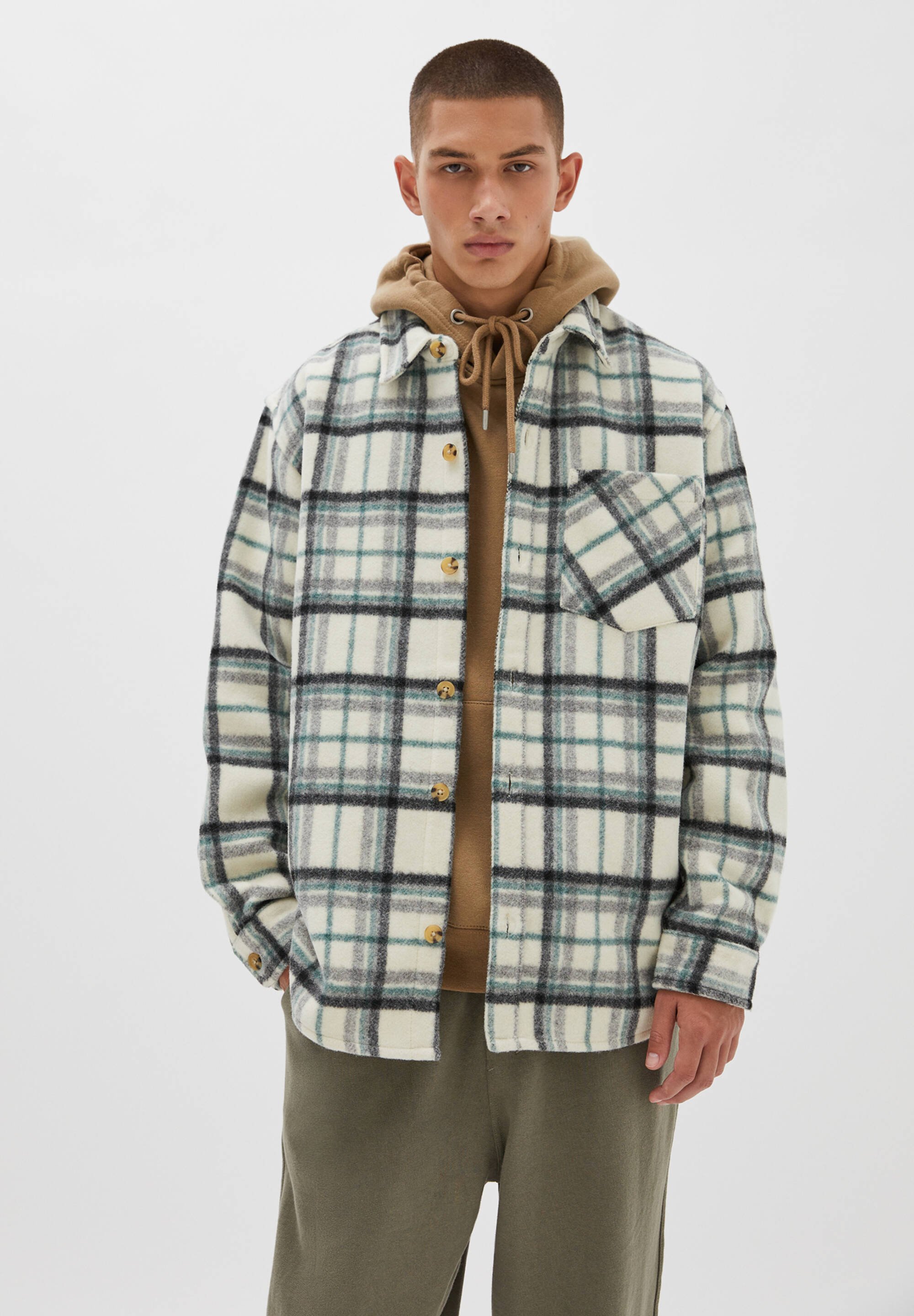 veste chemise pull and bear