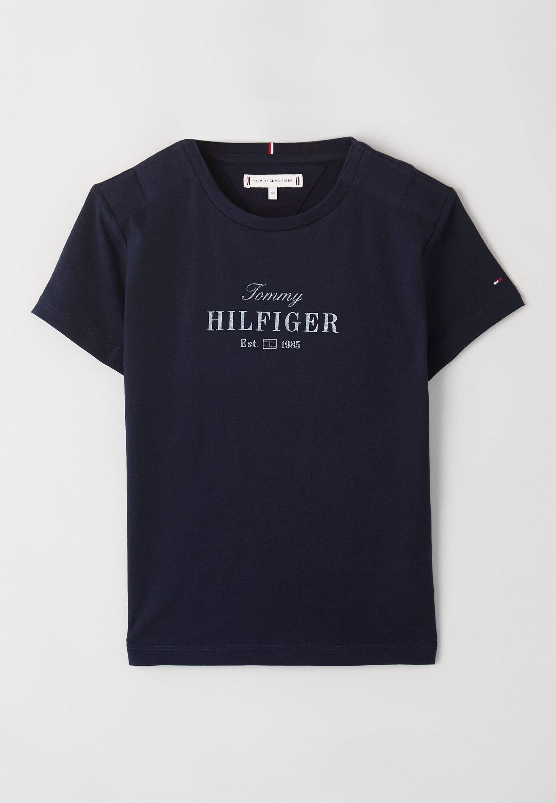 売れ筋商品|||トミー ヒルフィガー Tシャツ レディース トップス SCRIPT TEE - Print T-shirt - dark night navy Tommy Hilfiger SCRIPT TEE UNISEX - T-shirt con stampa - dark
