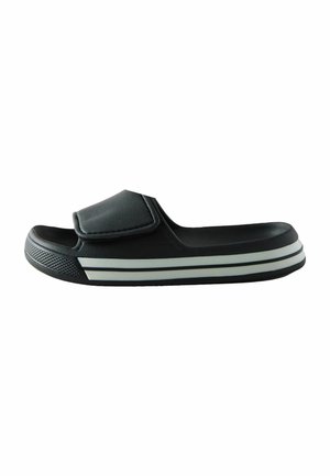 STRIPE - REGULAR FIT - Sandales de bain - mottled black