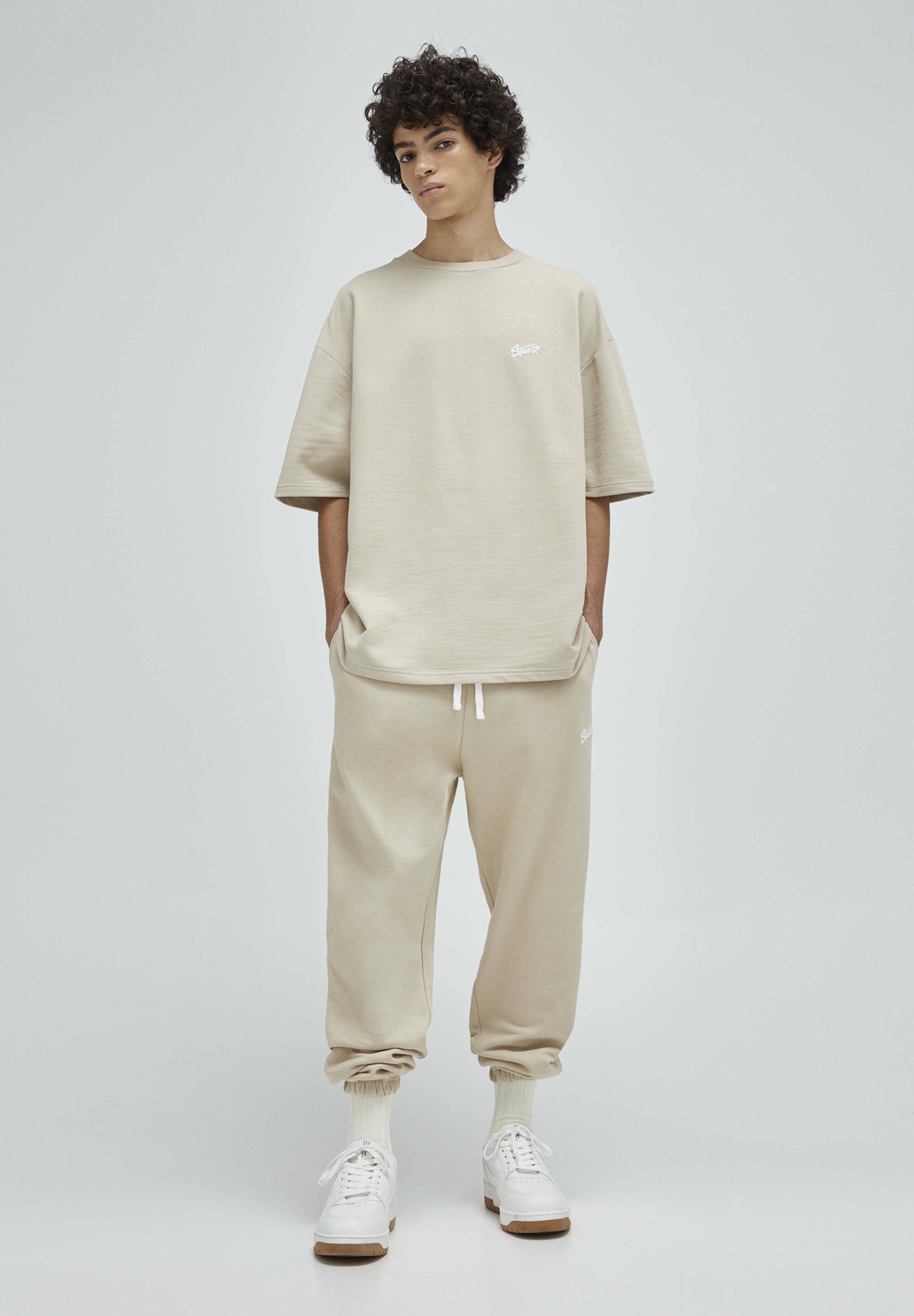 PULL\u0026BEAR Pantaloni sportivi - beige - Zalando.it