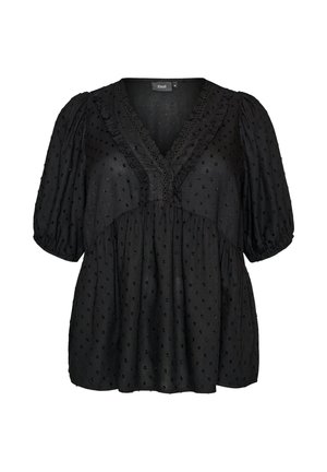Zizzi, Bluse - schwarz