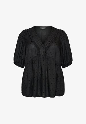Zizzi, Bluse - schwarz