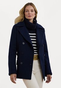 Lauren Ralph Lauren WOOL BLEND TWILL PEACOAT - Puspaltis - navy