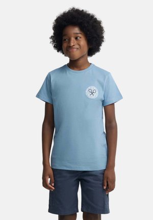 Silbon, CAMISETA DE MANGA CORTA CON DIBUJO EN LA ESPALDA - Camiseta estampada - azul