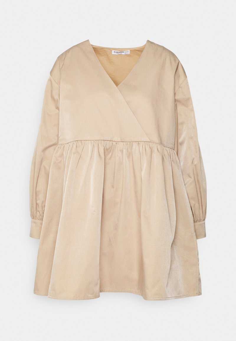 Glamorous Petite Jurk beige