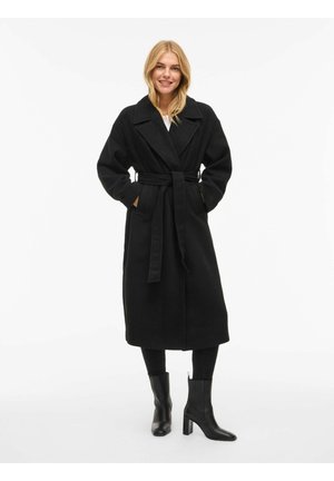 FIKKA GÜRTEL - Mantel - black