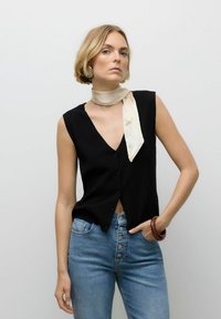 Vero Moda AWSIMONE  - Strukirani kaput - black