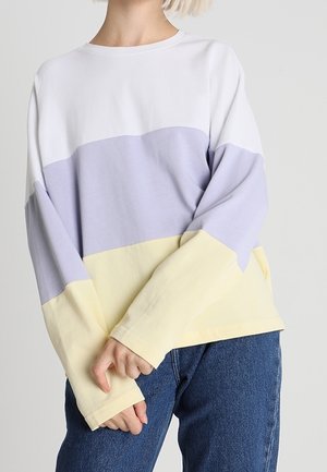 Langærmet T-shirt - white