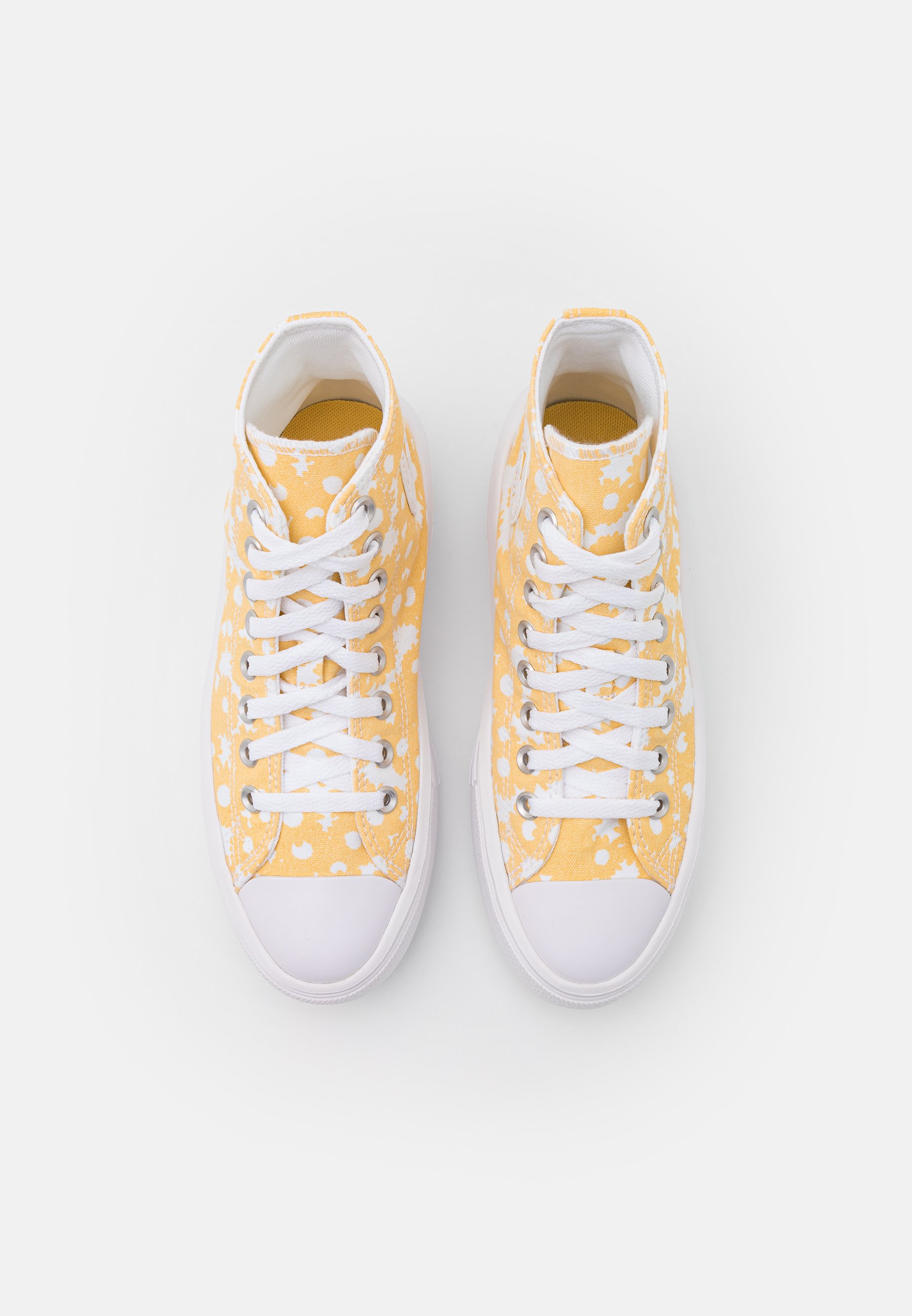 Converse CHUCK TAYLOR ALL STAR MOVE FLORAL PLATFORM - Sneaker high - cyber  mango/white/gelb - Zalando.de