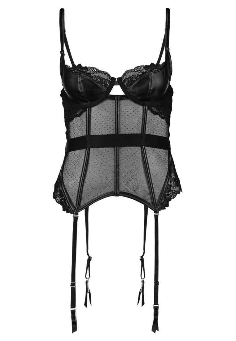 Hunkemöller NYKE Korsett caviarsvart Zalando.no Hunkemöller NYKE - Korsett - caviar