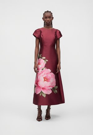 VILA VISHINA PUFF PRINTED ANKLE DRESS - Robe de cocktail - winetasting