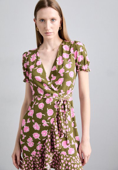 Diane von Furstenberg EMILIA MINI DRESS - Dnevna haljina - rose/khaki