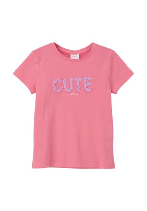 LOCKER GESCHNITTENESMIT FRONT - T-shirt imprimé - rosa