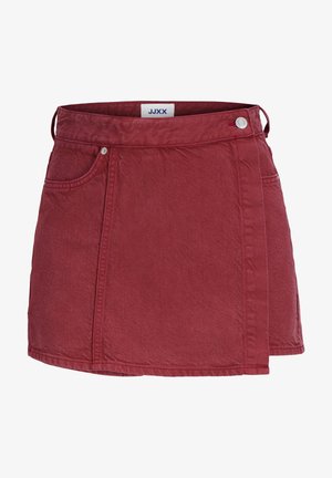 JJXX, JXGRETA LEA HW DENIM SKORT - Skort - scarlet sage