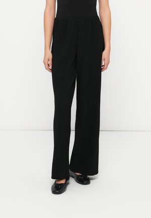 VMBERLIN  WIDE PLISSE PANT - Pantalon classique - black