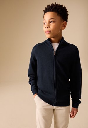 Next, REGULAR FIT - ZIP THROUGH - Kardigán - navy blue