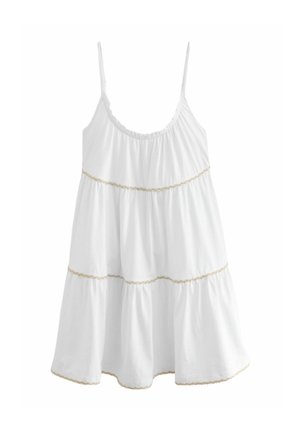 Next TIERED SUMMER - REGULAR FIT - Trikotaažkleit - white