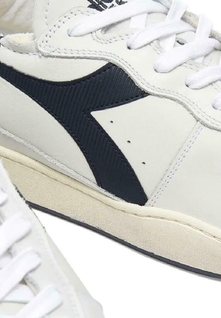 Diadora Mens Mi Basket Row Cut Lace Up Sneakers Scarpe