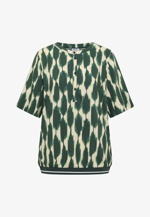 Cecil, KURZARM BLUSE MIT RUNDHALS UND PRINT - Blouse - vanilla white