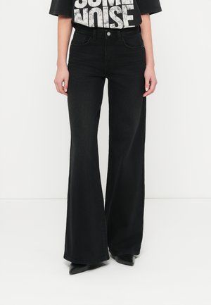 NMNELLIE PALAZZO - Wide Leg - black denim