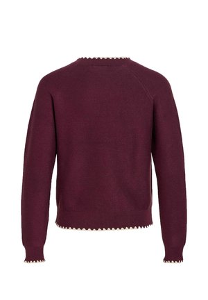 VILA, KNITTED PULLOVER VITEGNI ROUND NECK - Pullover - winetasting