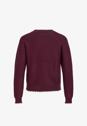 VILA, KNITTED PULLOVER VITEGNI ROUND NECK - Pullover - winetasting