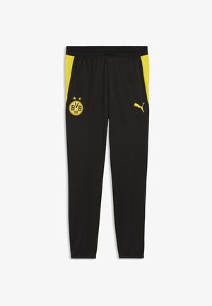 Puma, BORUSSIA DORTMUND SLIM TRAININGSHOSE - Klub merchandise - black-faster yellow