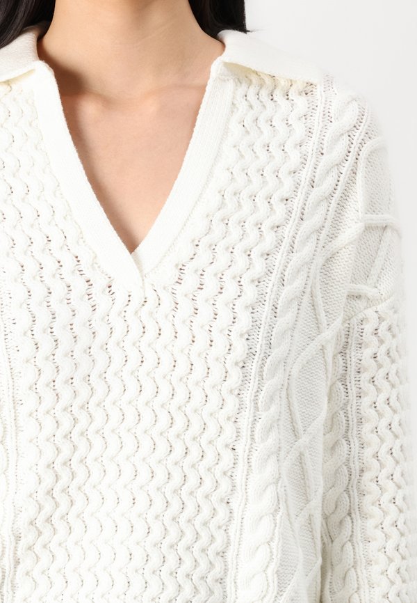 OBJLEYLA PULLOVER - Jumper - cloud dancer4