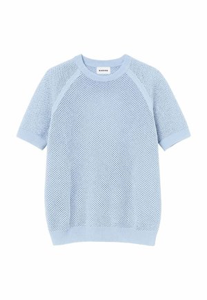 Rodier, PULL AJOURÉ MANCHES COURTES - T-shirt basic - bleu ciel