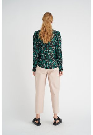 KIRSTIE - Button-down blouse - green painted flowers