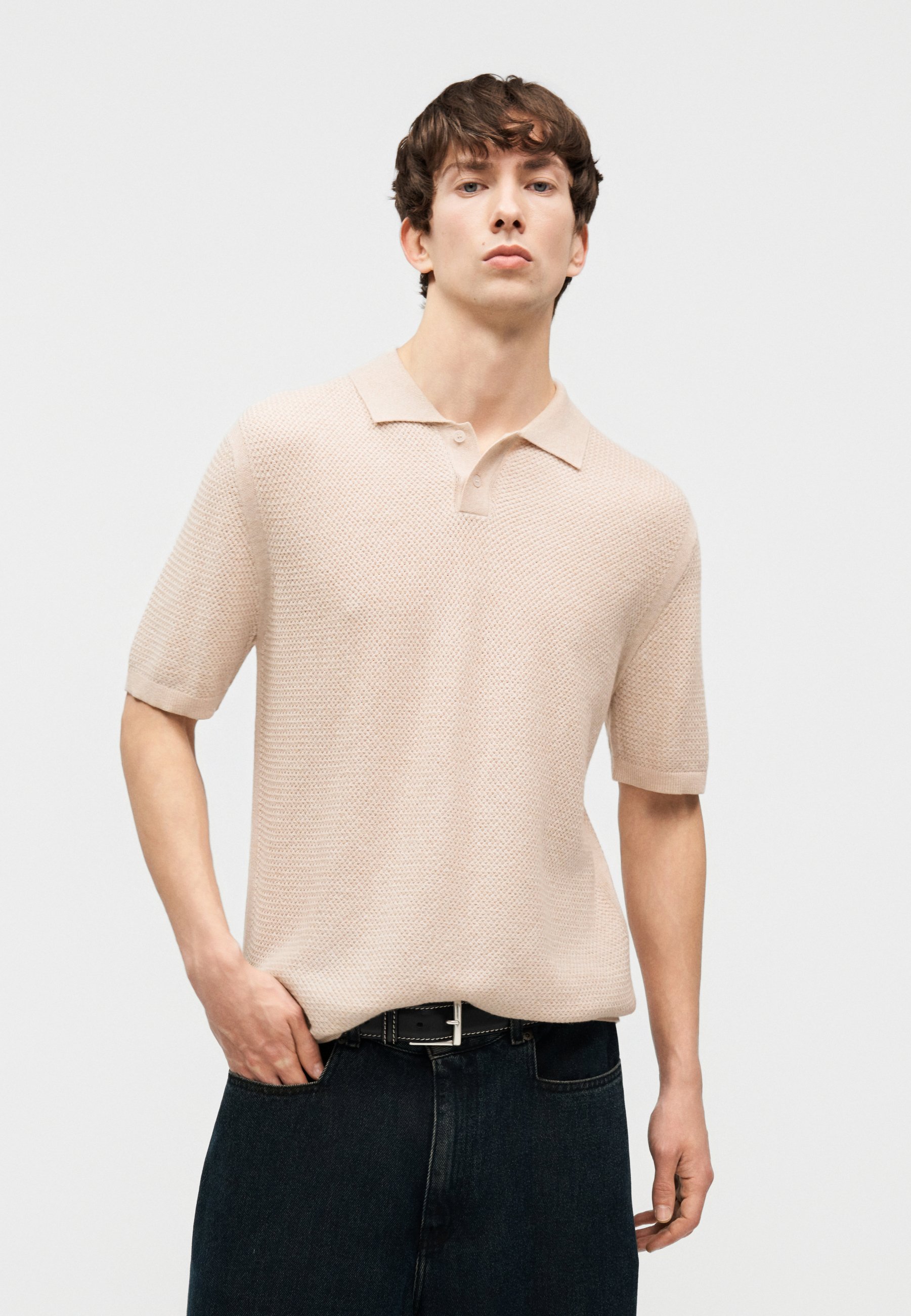 Maison Kitsuné SHORT SLEEVE - Polo shirt - lilac powder/lilac