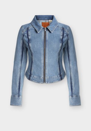 SHADOW SEAMED TRUCKER - Jeansjacke - shadow work trucker