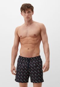 s.Oliver MIT ALLOVER-PRINT - Zwemshorts - navy