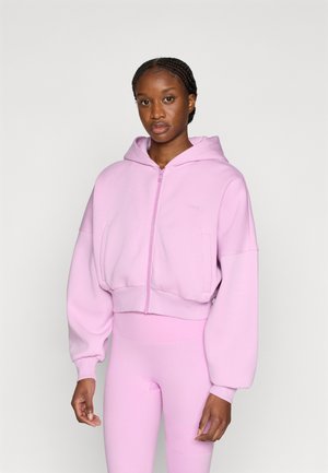 RELAXED CROPPED FULL ZIP HOODIE - Sweatjakke - sweet lilac