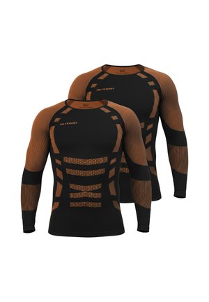 2 PACK - Unterhemd/-shirt - orange/schwarz