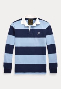 CLASSIC FIT EMBROIDERED RUGBY SHIRT - Ilgarankovis viršutinės dalies drabužis - channel blue/newport navy