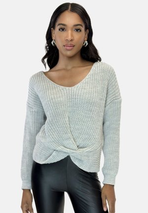 Strickpullover - grau