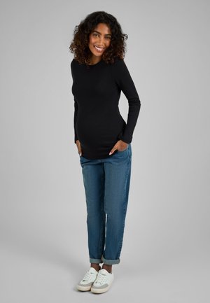 JoJo Maman Bébé 2 PACK MATERNITY-REGULAR FIT - Top s dlouhým rukávem - oatmeal cream & black