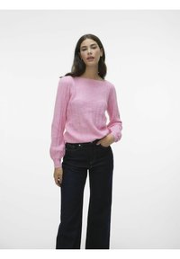 Vero Moda KAMILLE LS BOATNECK  - Džemperis - sachet pink