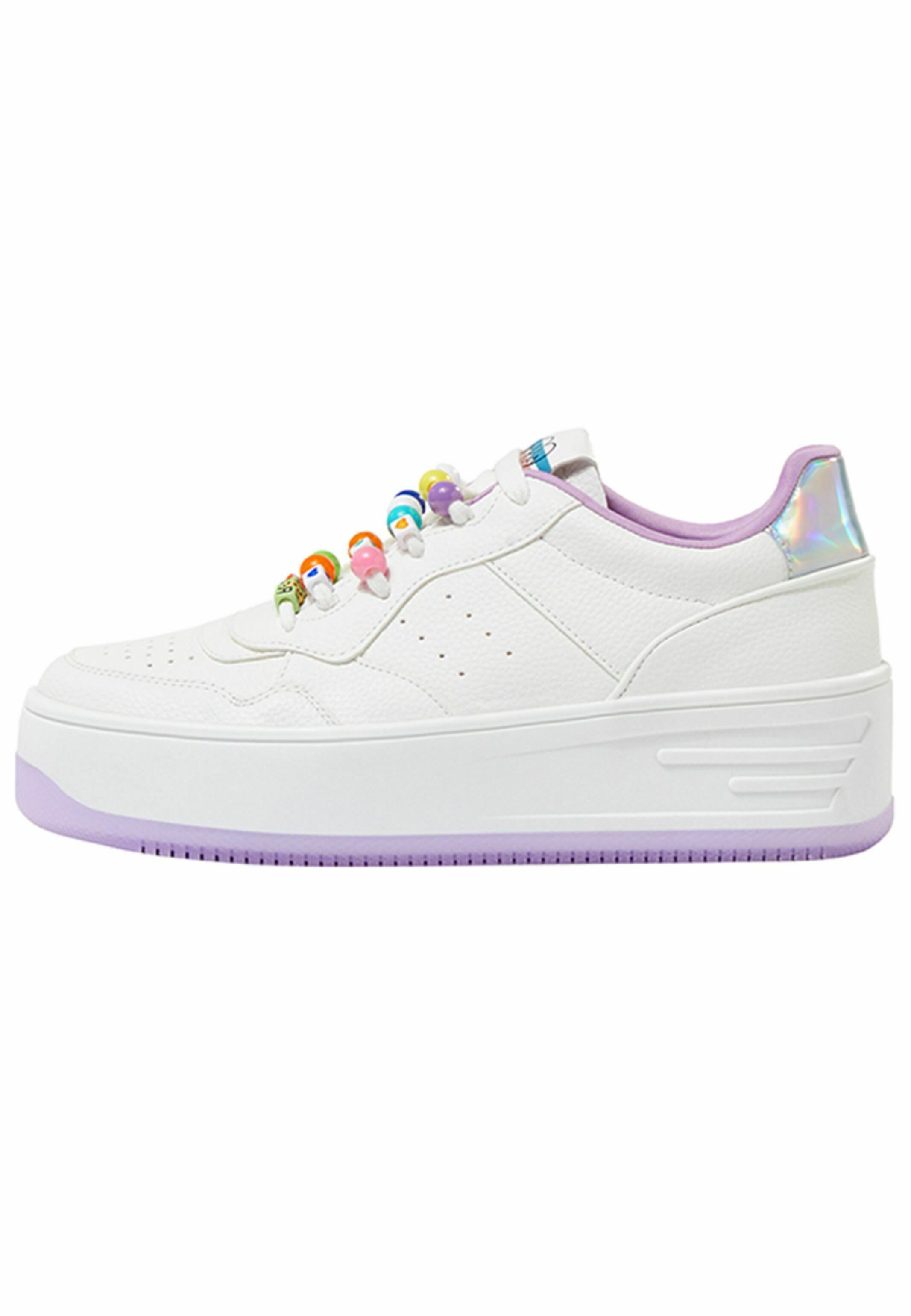 Bershka Sneakers laag - white/wit - Zalando.nl