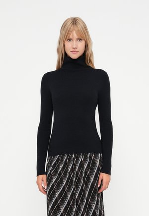 VIAMARIA ROLLNECK  - Jersey de punto - black