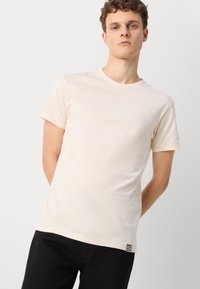 Mads Nørgaard THOR TEE - Jednoduché tričko - oatmeal