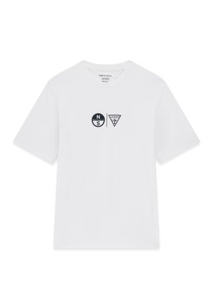 Guess, T-SHIRT MIT GEDRUCKTEM LOGO - Triko s potiskem - weiß