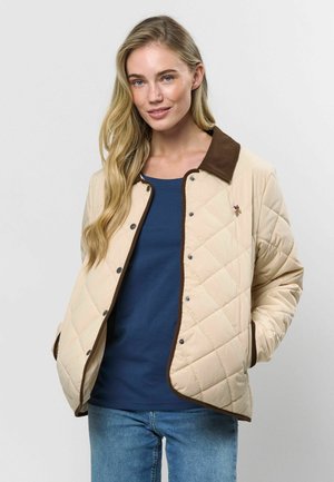 MALOU QUILTED - Vest - bleached sand