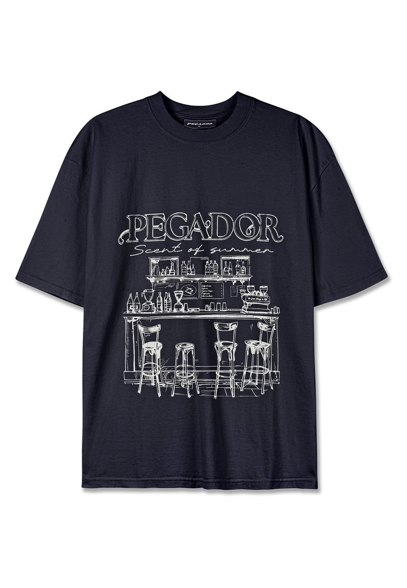 Pegador T-shirt print zwart