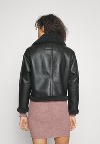 JJXX AVIATOR - Μπουφά�ν από συνθετικό δέρμα - black