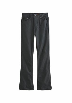 COATED - Džínsy bootcut - black